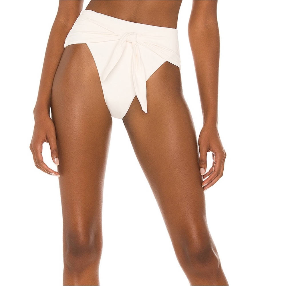 Riviera Bikini Bottom in Off White by WeWoreWhat, size M